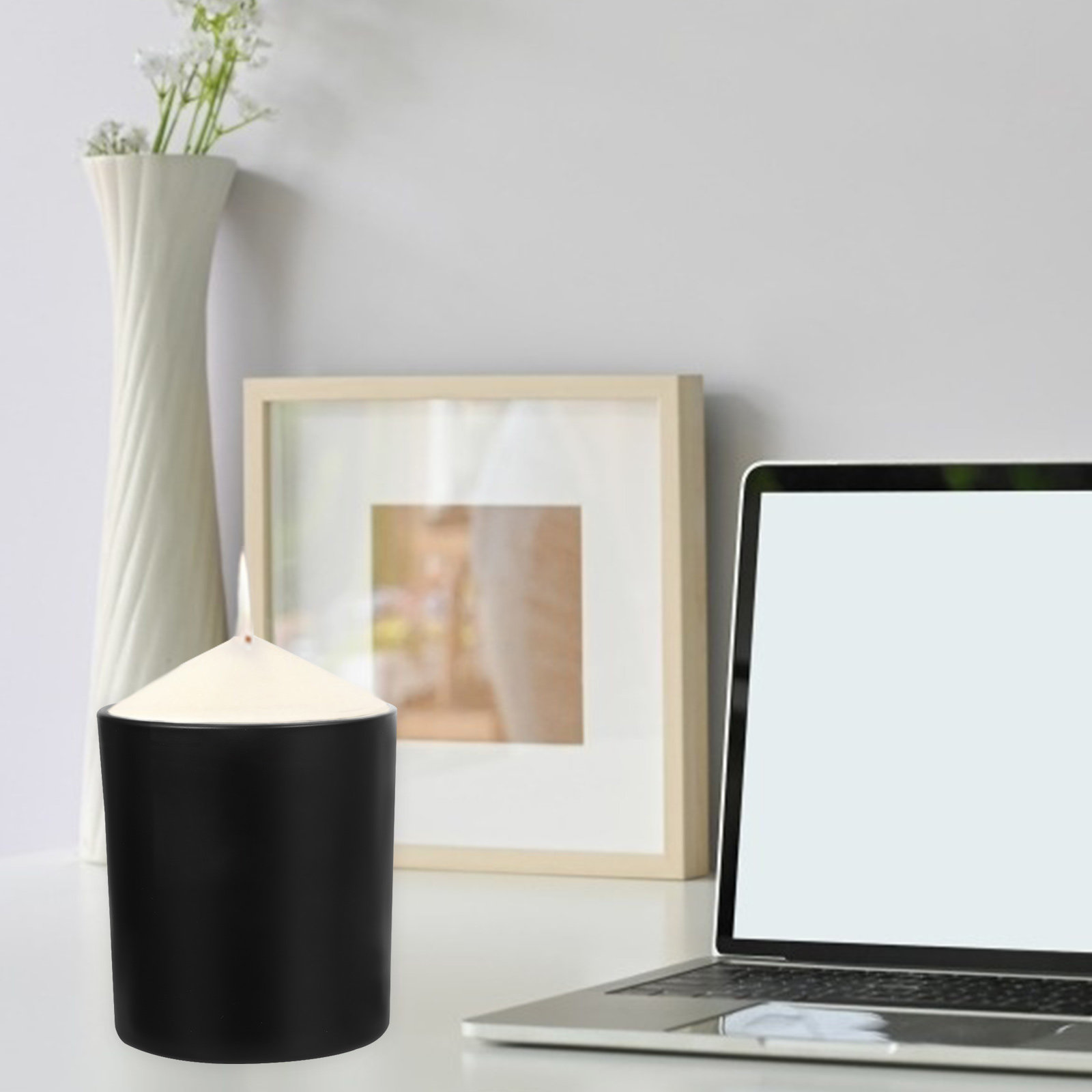 Tin Container Lid - ชุด 4 ชิ้น โหลแก้วดีไอวายสำหรับทำอโรมาเธอราพี พร้อมฝาปิด ภาชนะสำหรับทำน้ำหอม