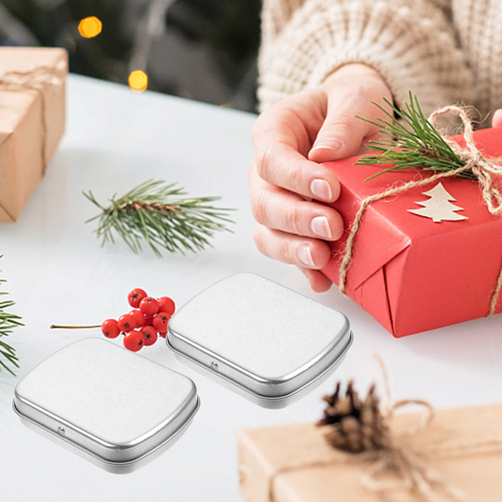 5 ชิ้น กล่องเหล็กพกพา กล่องเก็ - Tin Container Lid บทวิจารณ์และราคา
