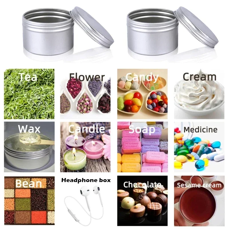 120Ml 6/12/18/24/48Pcs อลูมิเน - Tin Container Lid บทวิจารณ์และราคา