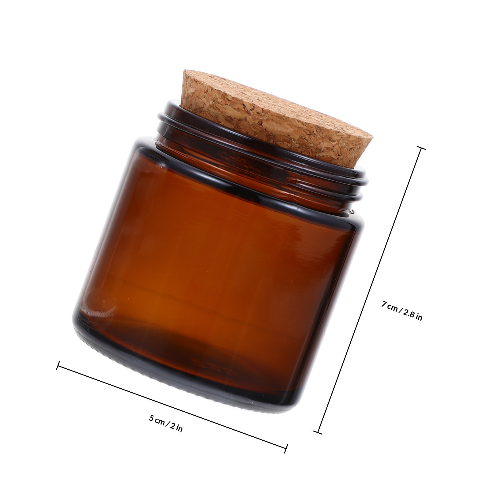 โหลแก้วหนา 4 ชิ้น พร้อมฝาไม้ธร - Candle Making Jars With Lids บทวิจารณ์และราคา