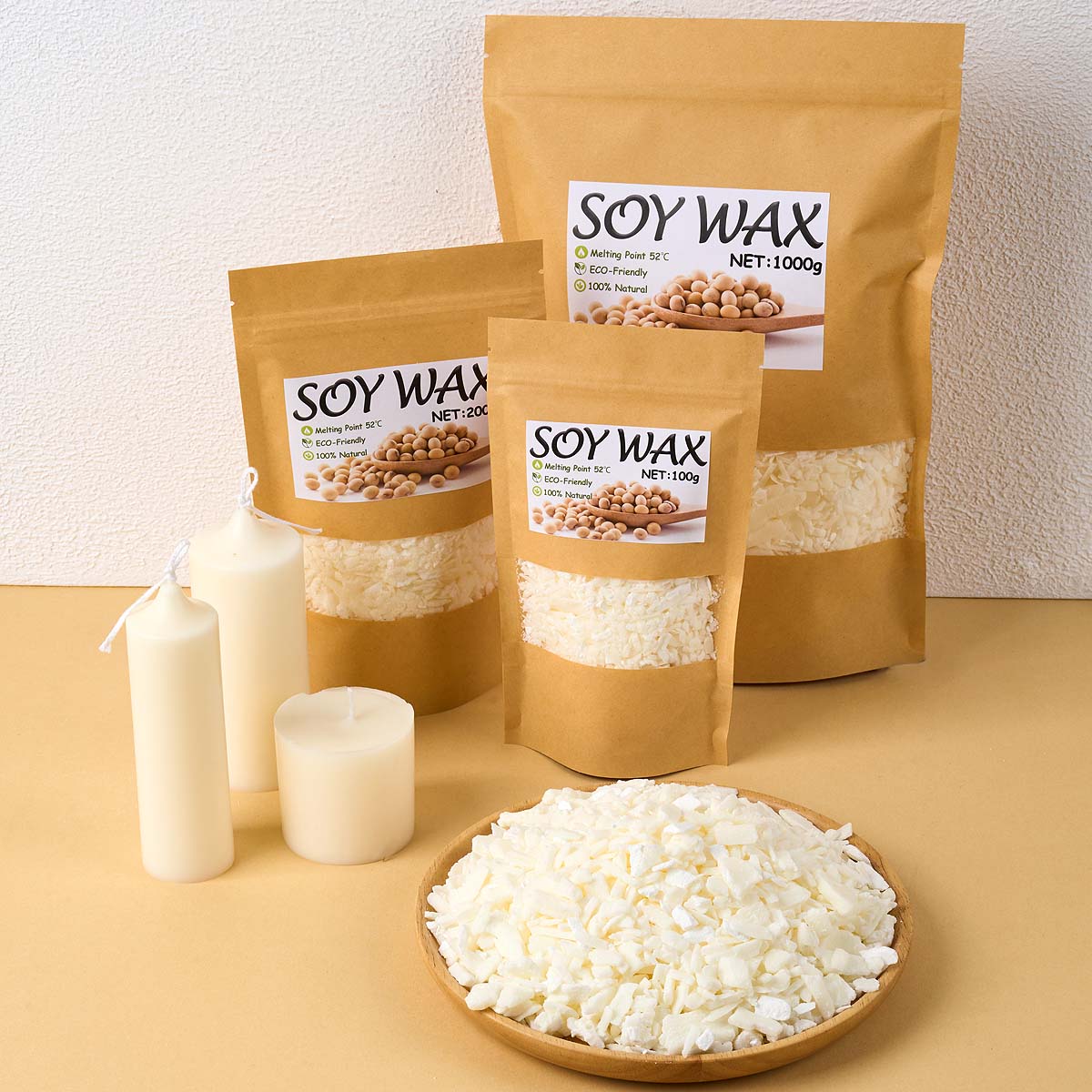 1 ปอนด์ขี้ผึ้งถั่วเหลืองสีขาวบ - Candle Making Kits บทวิจารณ์และราคา