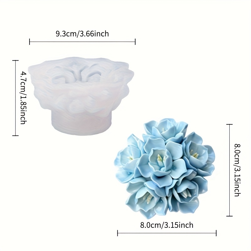 แม่พิมพ์ซิลิโคนเทียนดอกไฮเดรนเ - Candle Making Tutorial บทวิจารณ์และราคา