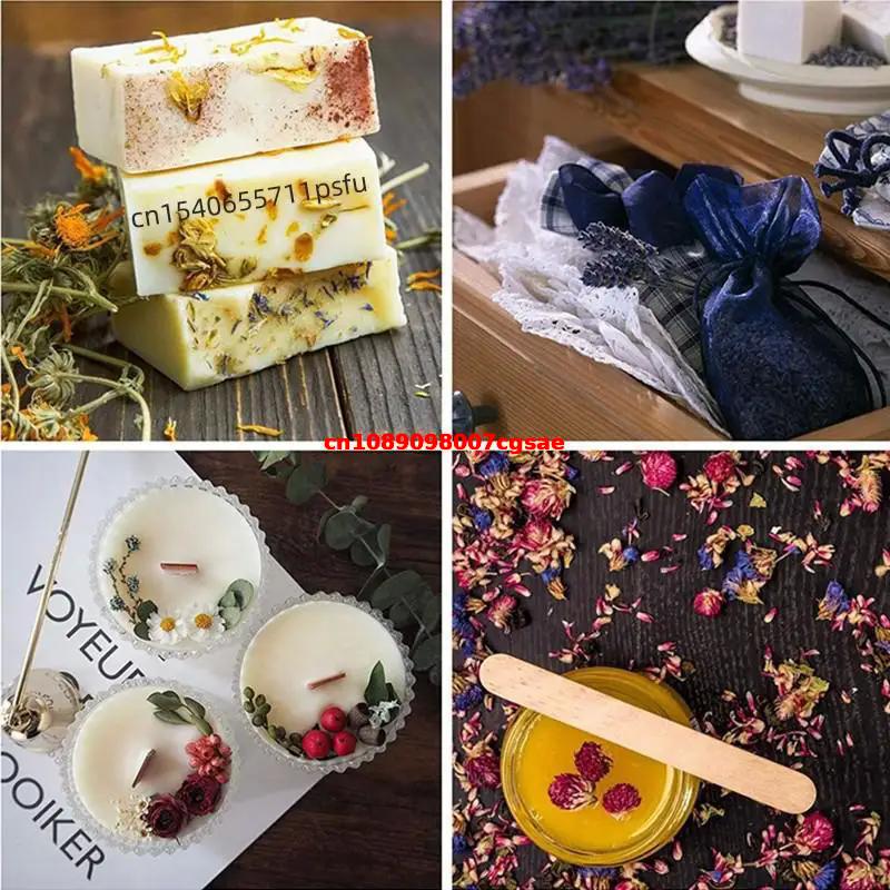 ดอกกุหลาบสีชมพูแห้งเกรดพรีเมีย - Candle Making And Perfume บทวิจารณ์และราคา