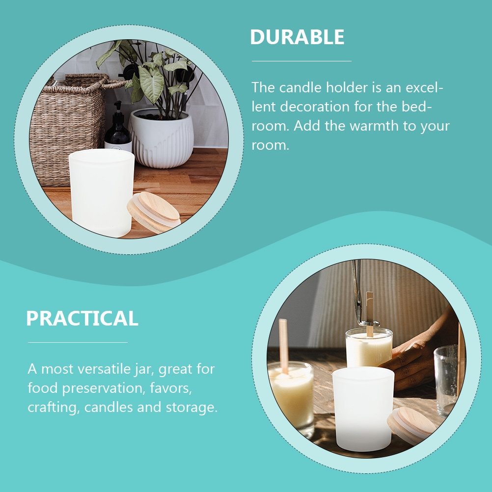 โหลแก้วเปล่า ภาชนะแก้วพร้อมฝาไ - Candle Making Jars With Lids บทวิจารณ์และราคา