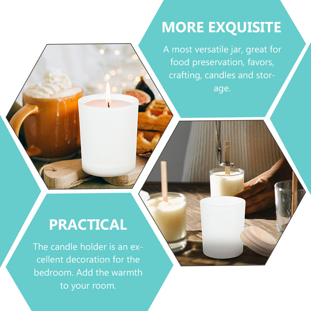 โหลแก้วเปล่า ภาชนะแก้วพร้อมฝาไ - Candle Making Jars With Lids บทวิจารณ์และราคา