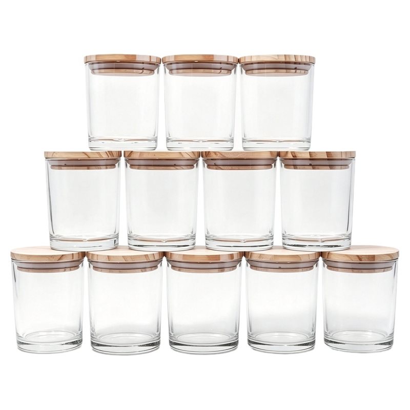 ABRU-สำหรับโหลเทียน 12 ชิ้น- โ - Candle Making Jars With Lids บทวิจารณ์และราคา
