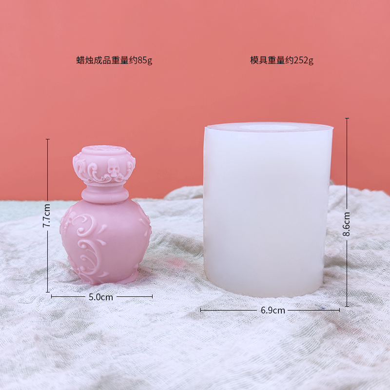 3D retro ขวดน้ําหอมอโรมาเทียนแ - Candle Making And Perfume บทวิจารณ์และราคา